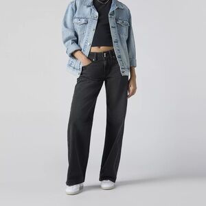 Levi’s Superlow Loose Iconic Washed Black Denim Jeans